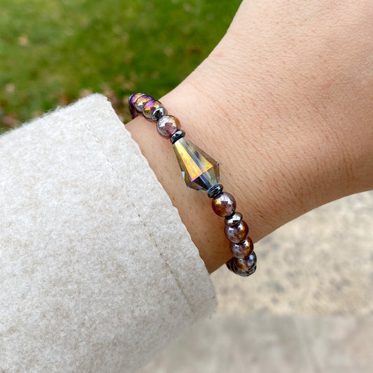 Tanzanite crystal bead bracelet | JAN 2024