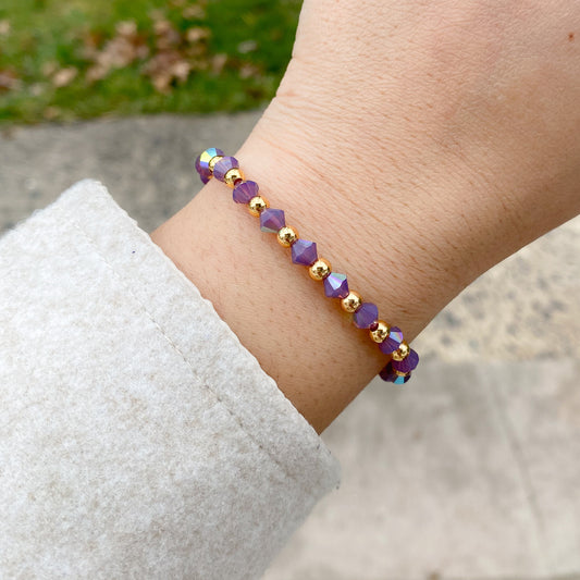 Dreamy Opal Lilac | Gold Beads | JAN 2024
