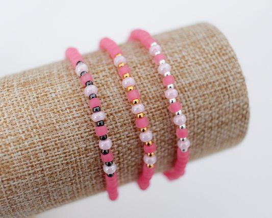 Matte Pink Dainty Seed Beads