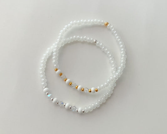 White Dainty Seed Beads
