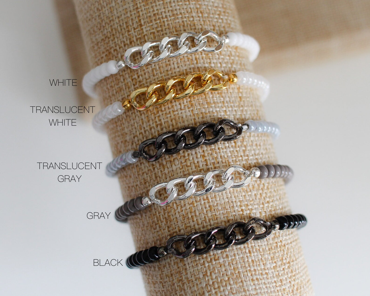 Chain And Beads Bracelets