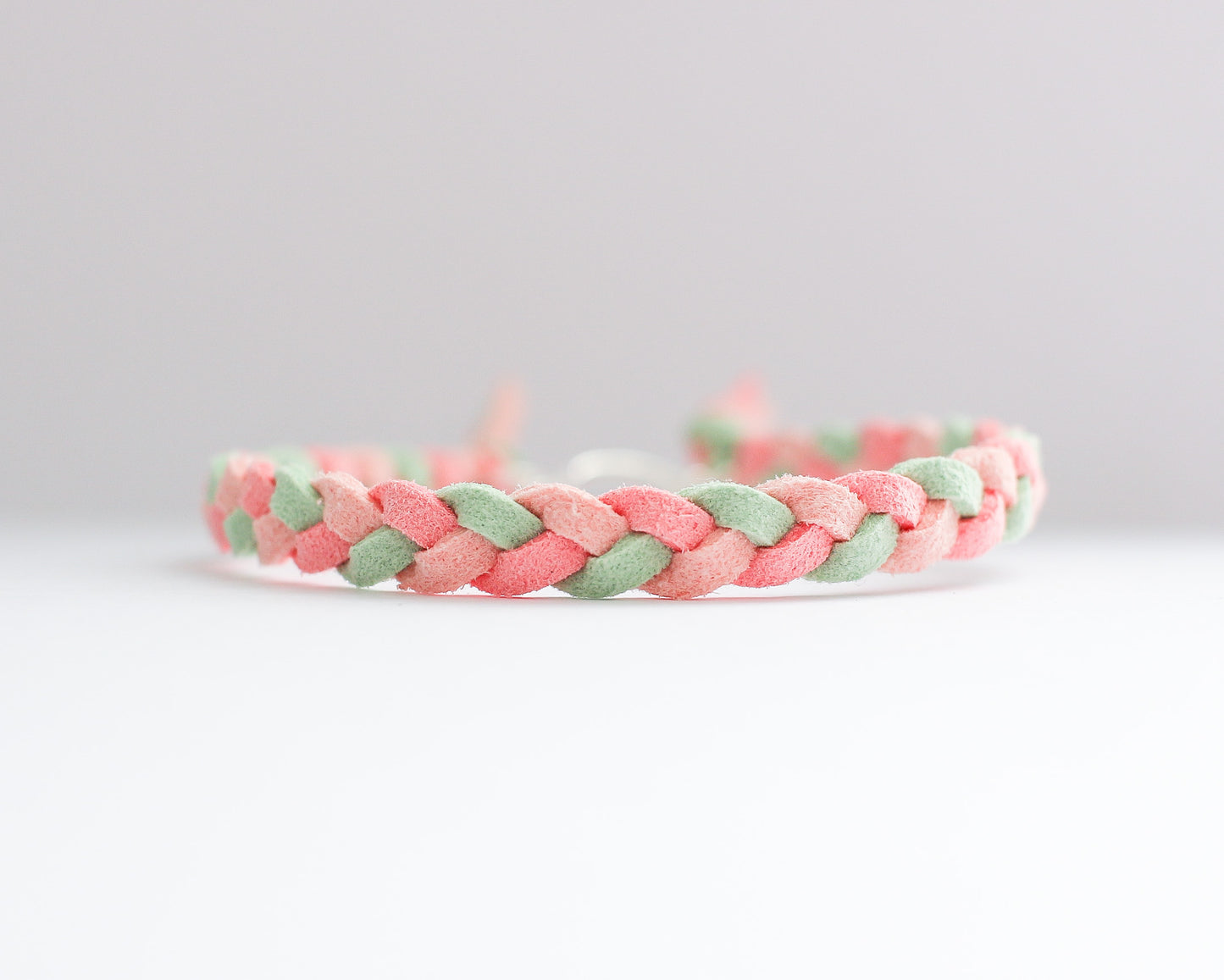Pink "Gumdrop" Braid Bracelet