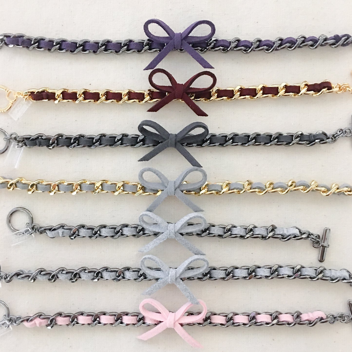 Create Your Own Suede Bow Bracelet