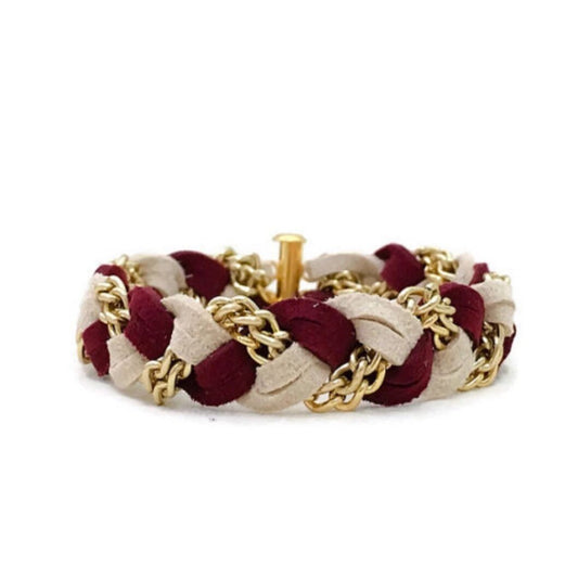 Braided Bracelet in Candied Apple