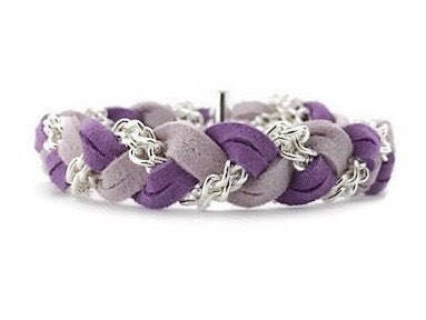 Braided Bracelet in Lilac Dream