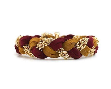 Braided Bracelet in Amber Autumn