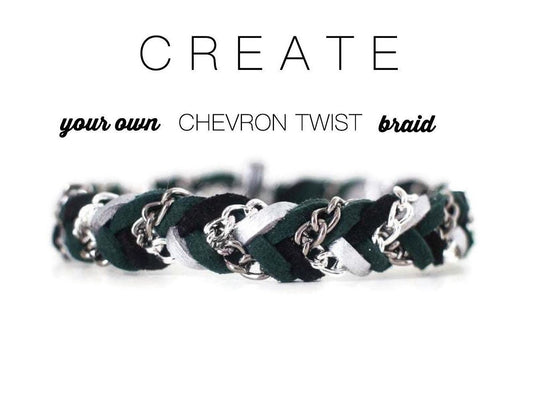 Create Your Own Chevron Twist Braid Bracelet