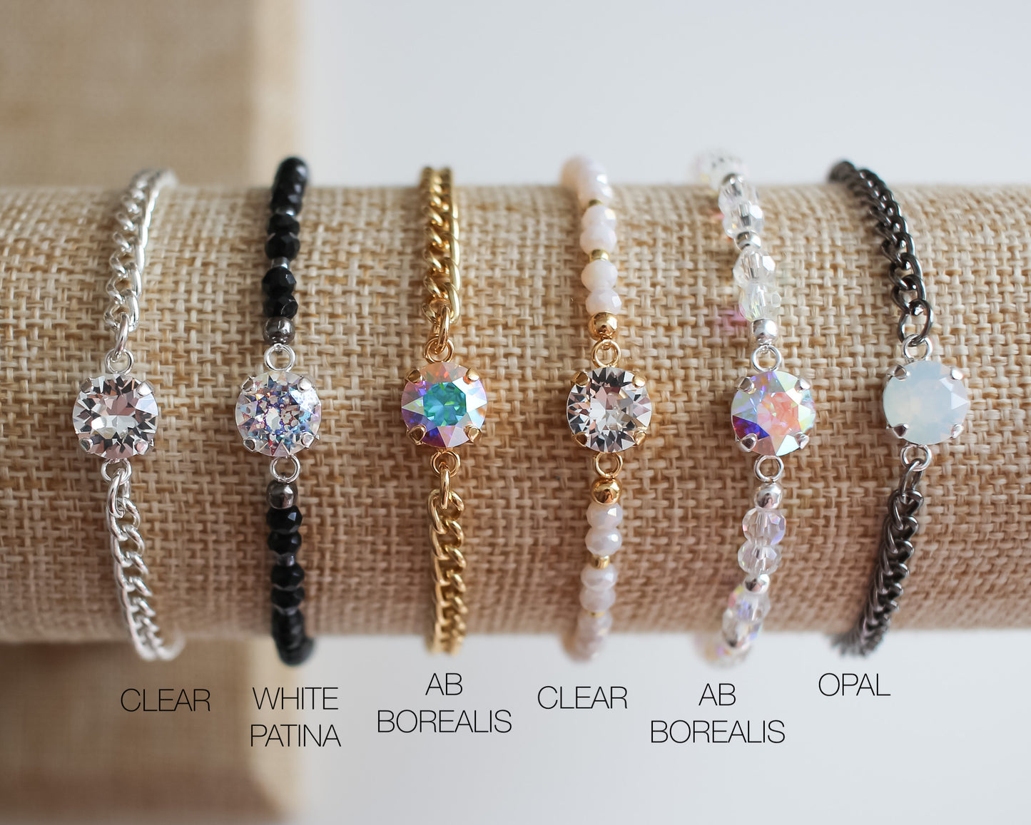 Clear & AB Candy Crystal Bracelets