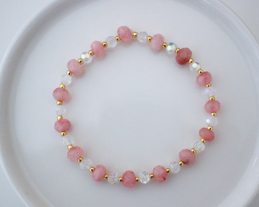 Pink Gemstone Bracelet | Think Pink x Breast Cancer Awareness