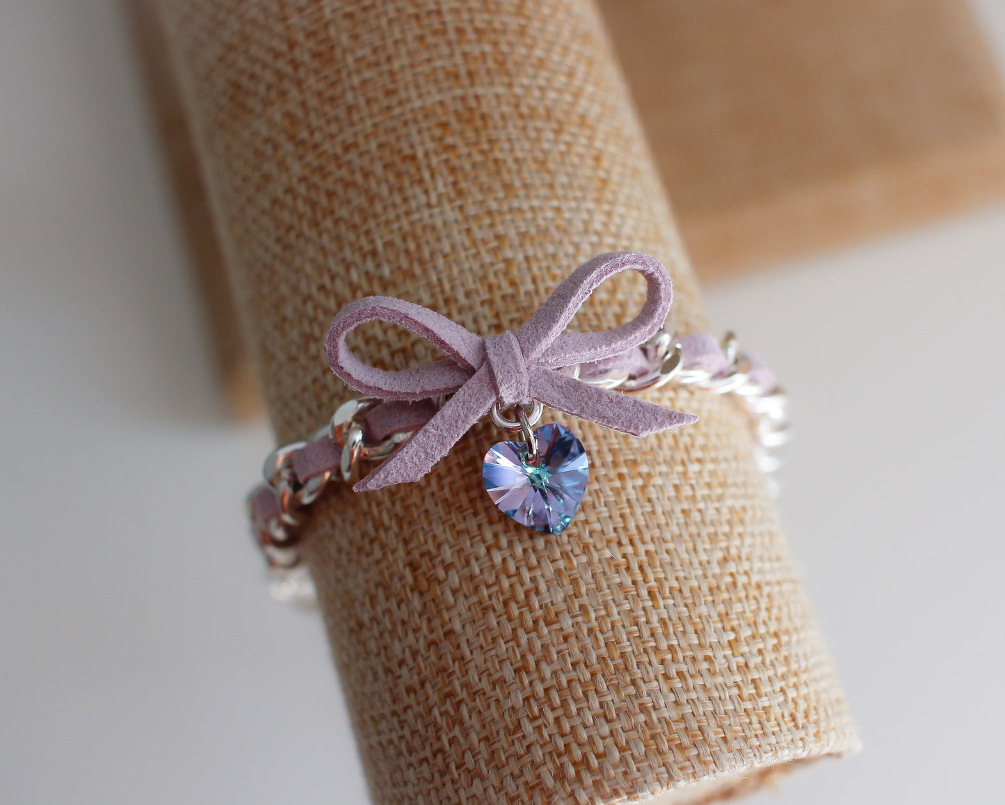 Limited Edition Bow with Heart Bracelet in Unicorn