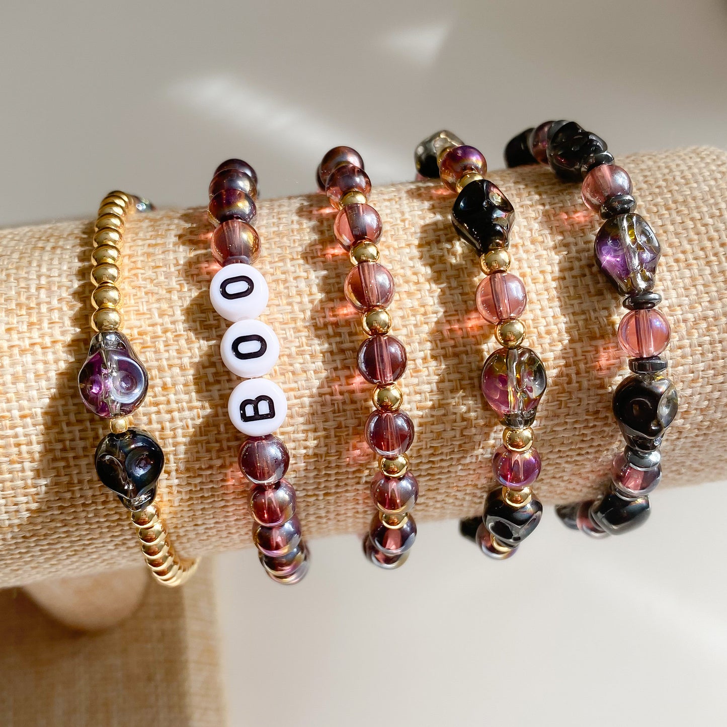 Iridescent BOO Bracelet | Spooky Autumn