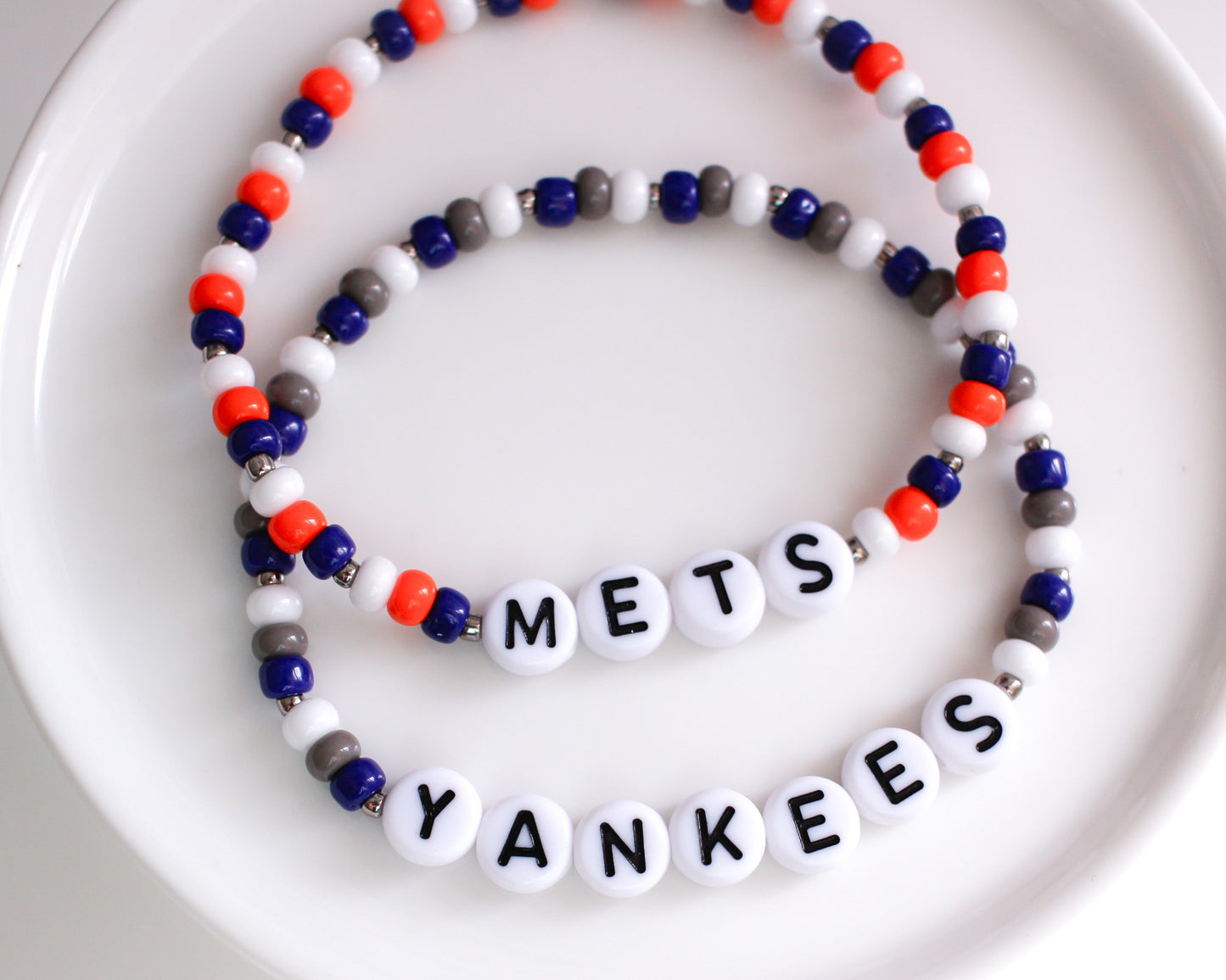 New York Mets | Baseball Bracelet | Sports Team Bracelet | Beaded Bracelet | Custom Team Bracelet (Copy)