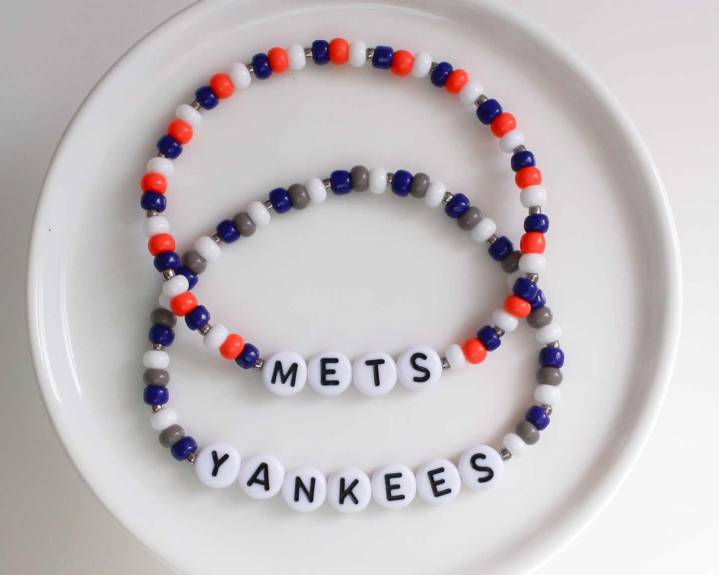 New York Mets | Baseball Bracelet | Sports Team Bracelet | Beaded Bracelet | Custom Team Bracelet (Copy)