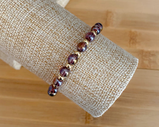 Iridescent Layering Bracelet | Gold Hardware | Spooky Autumn