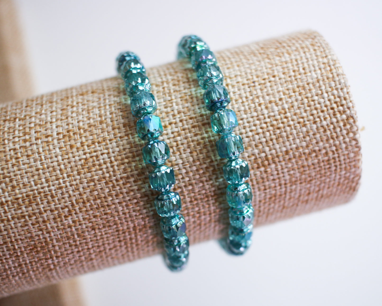 Teal AB Cathedral Bracelet