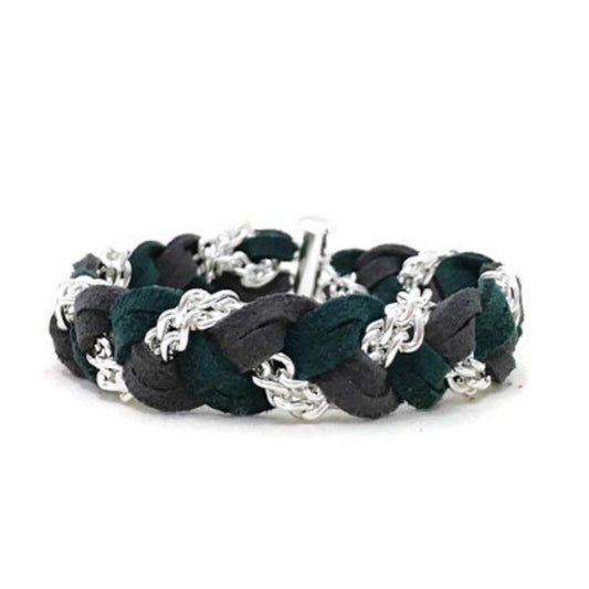 Braided Bracelet in Foliage