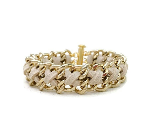 Cross Weave Bracelets in Spice