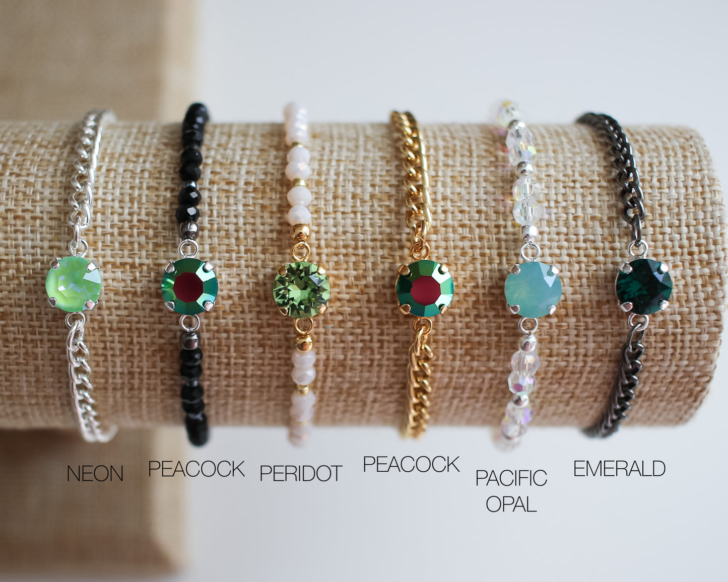 Greens Crystal Candy Bracelets